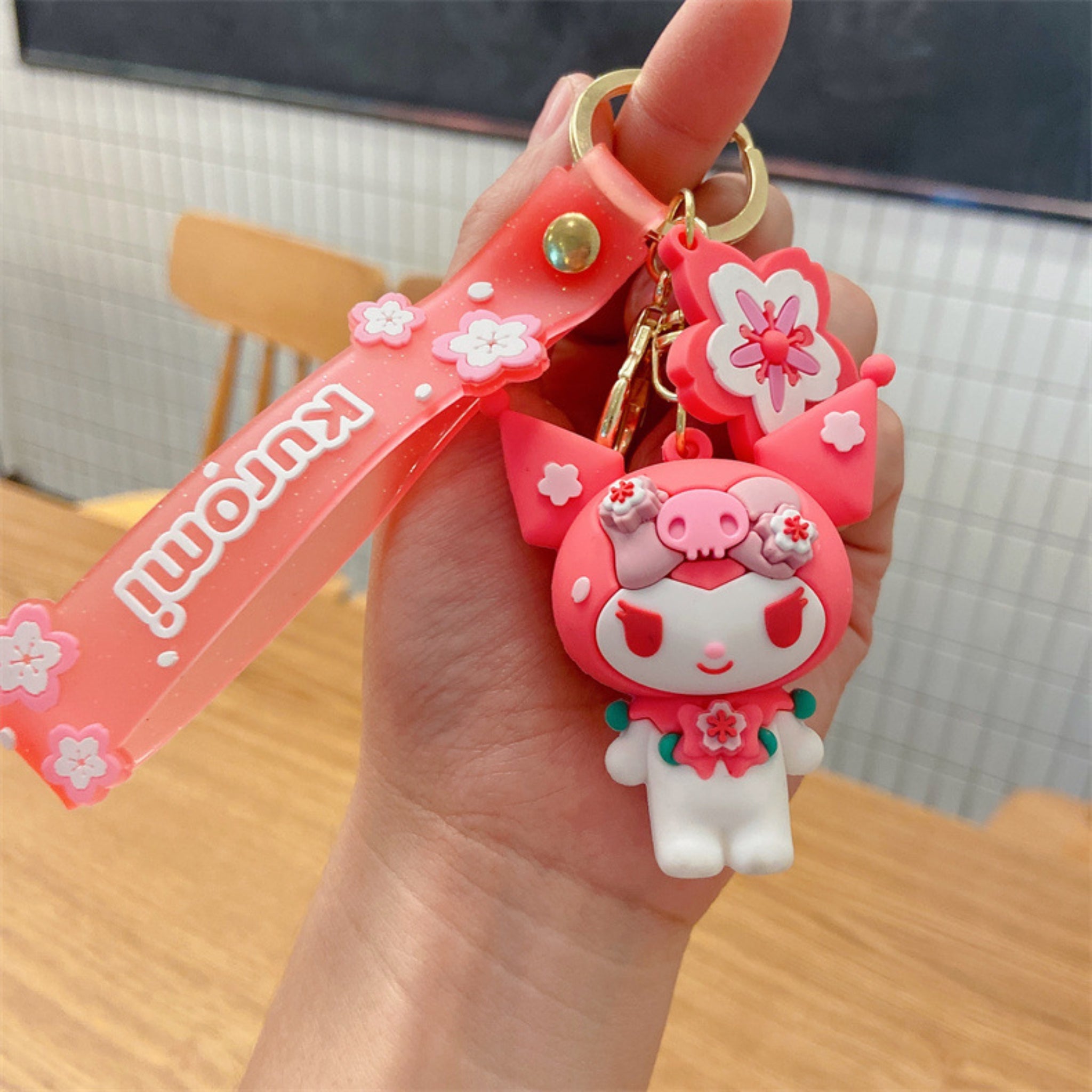 Kuromi Sakura Keychain – Shopping Island