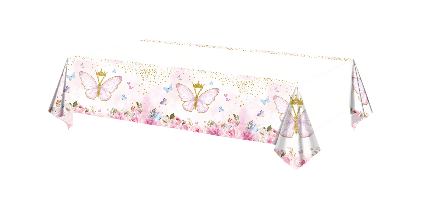 Butterflies pink pastel decorations set-table decor