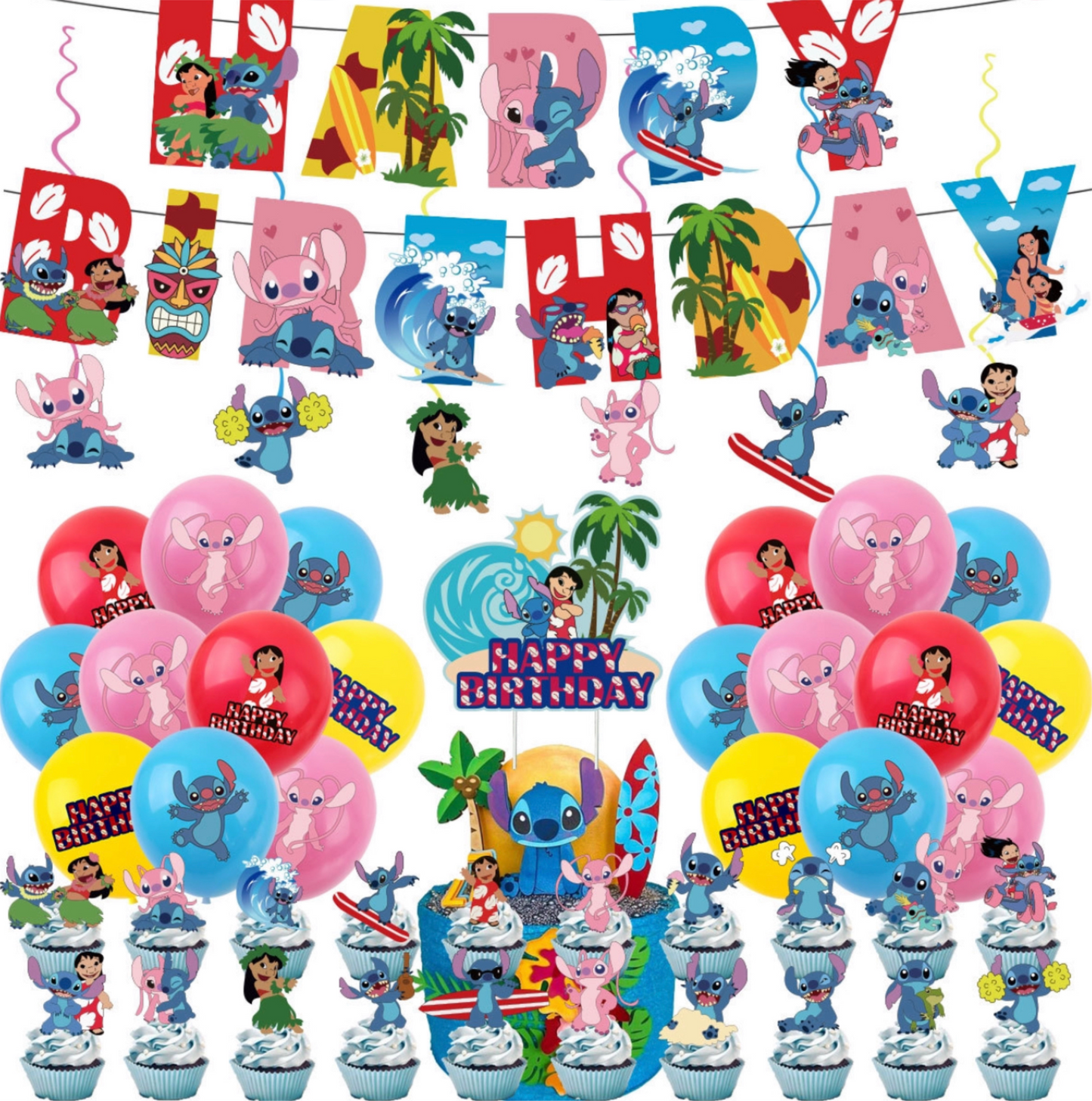 Stitch party decorations set-table decor