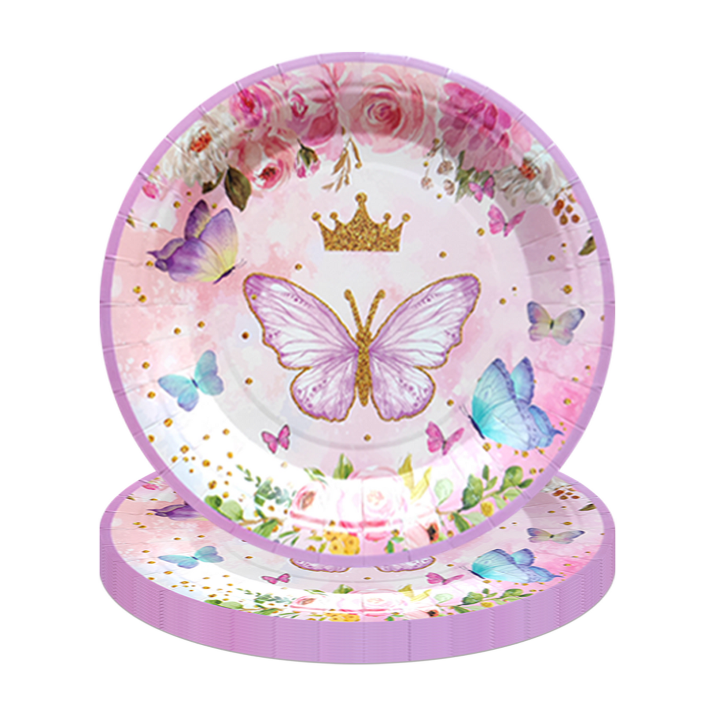 Butterflies pink pastel decorations set-table decor