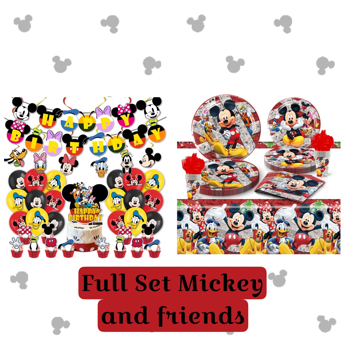 Mickey Mouse party decorations set-table decor