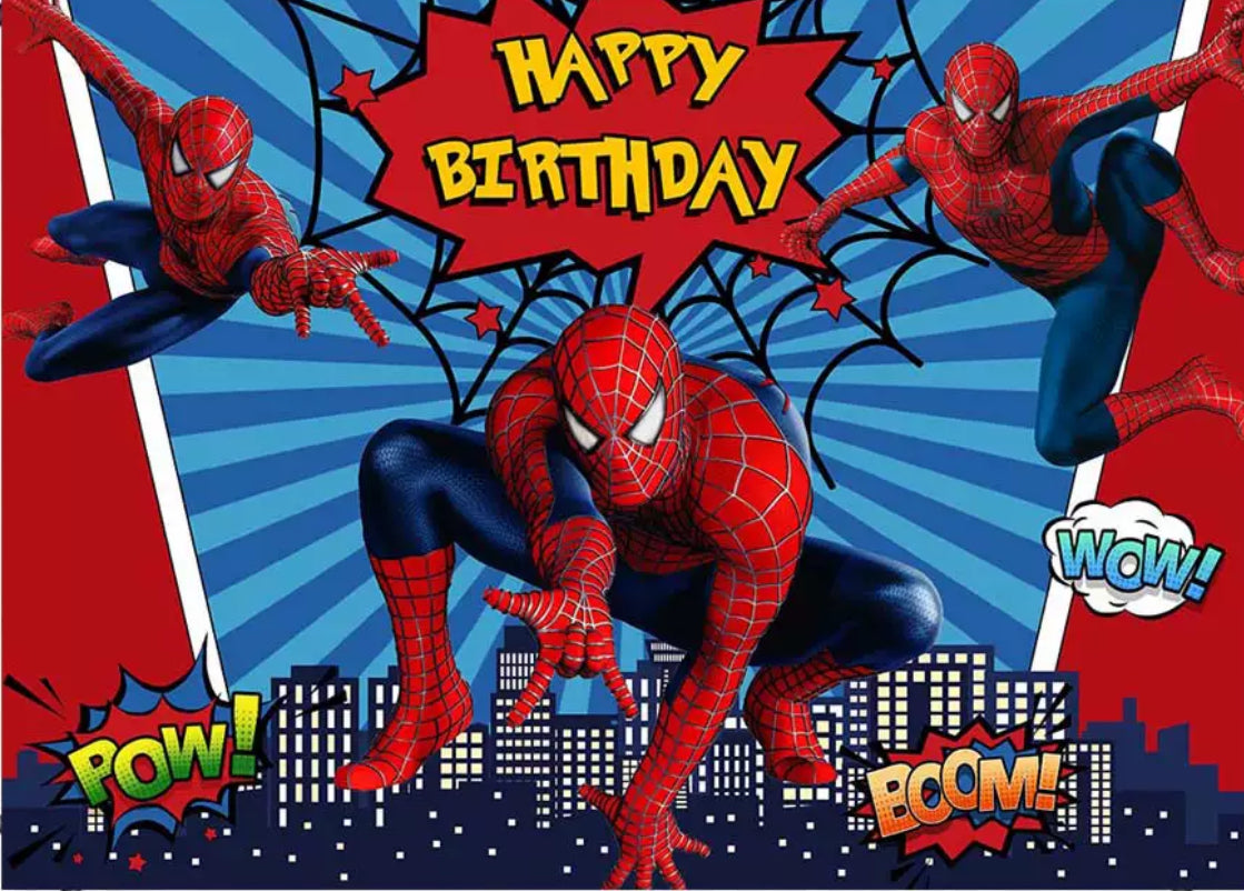 Spiderman party decorations set-table decor