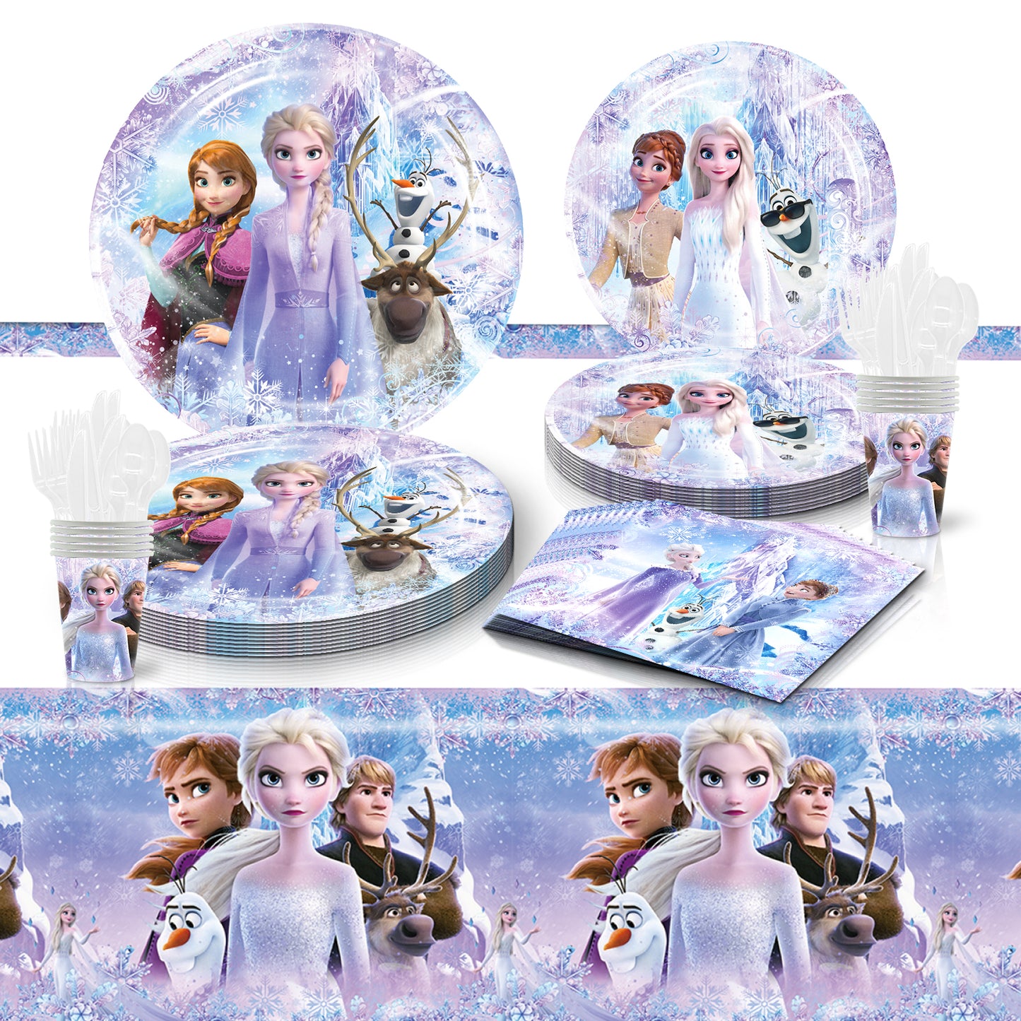 Frozen party decorations set-table decor