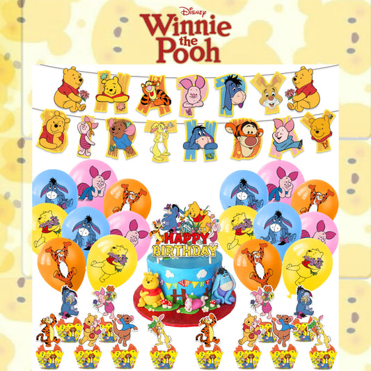 Winnie The Pooh Birthday decorations set