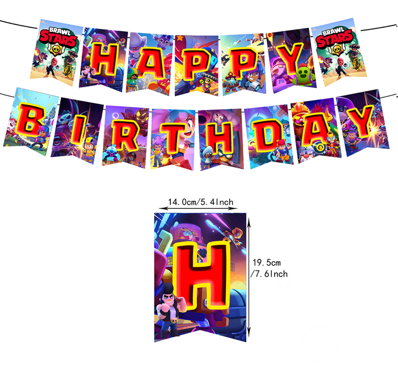 Brawl Stars Birthday party decorations set