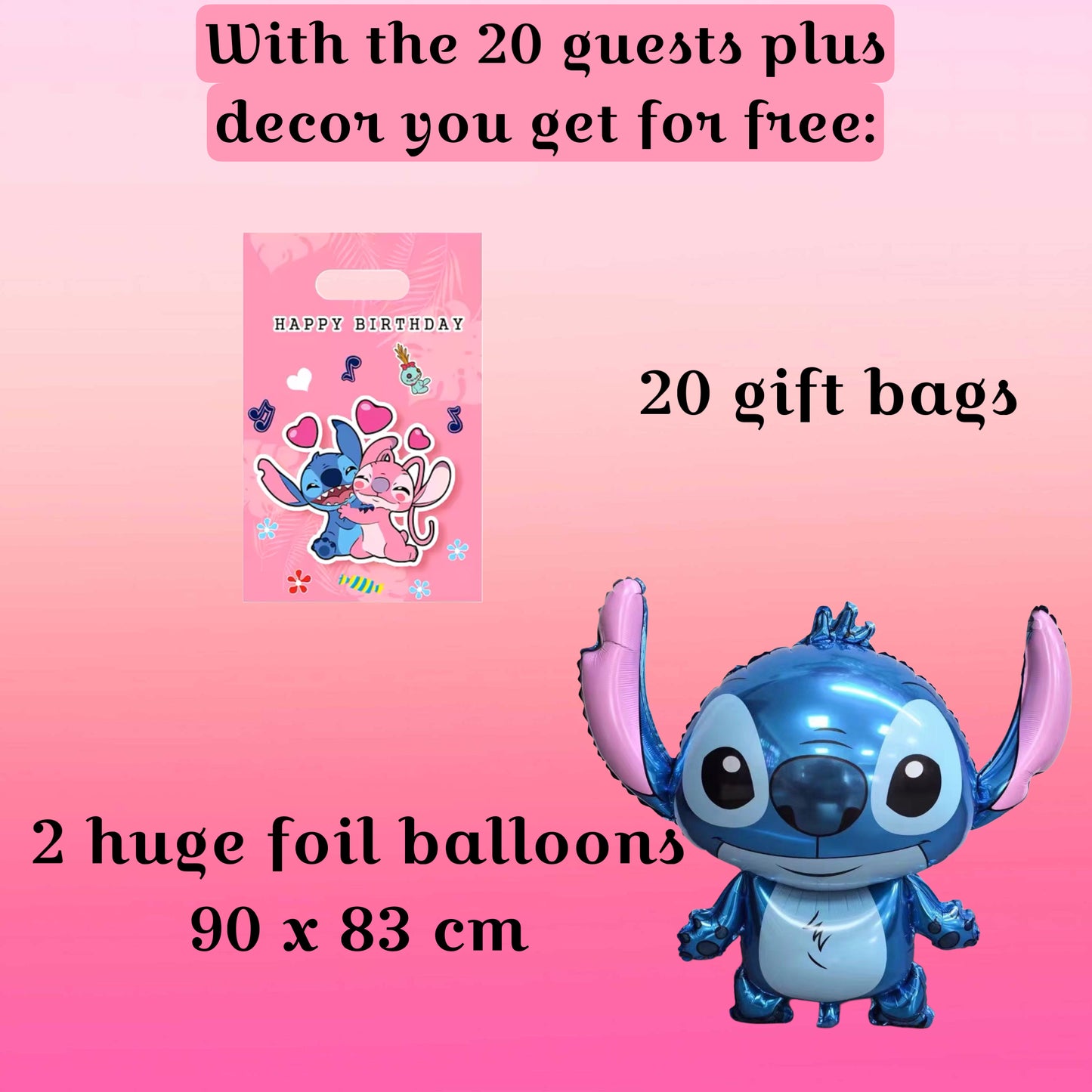 Stitch party decorations set-table decor