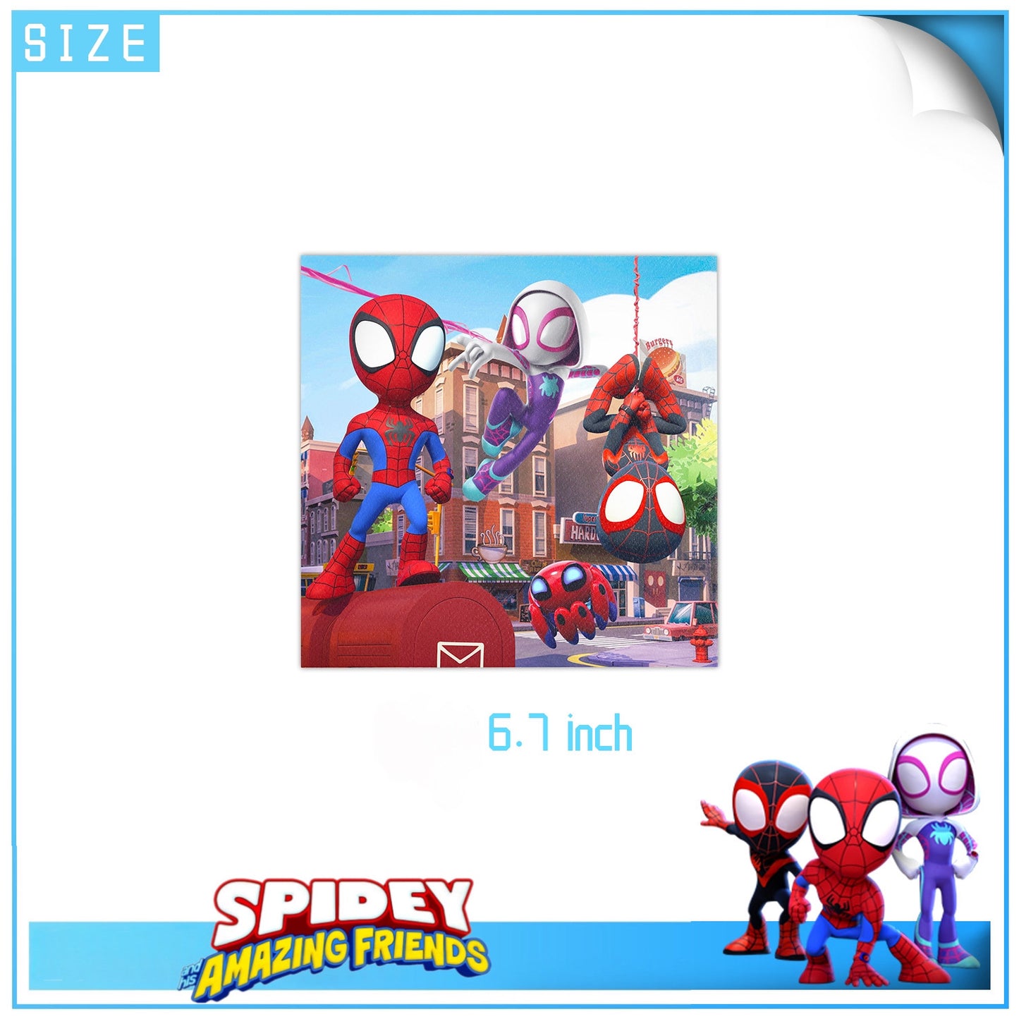 Spidey party decorations set-table decor