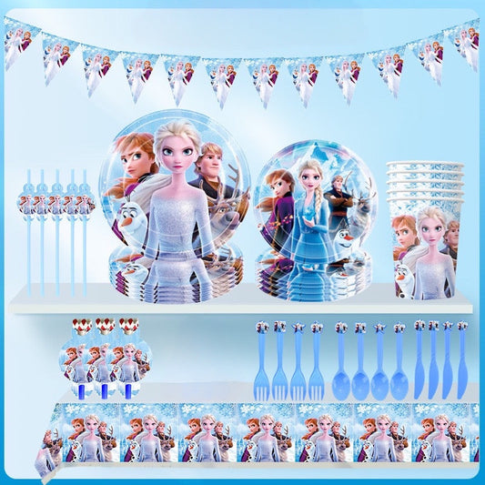 Frozen party decorations set-table decor