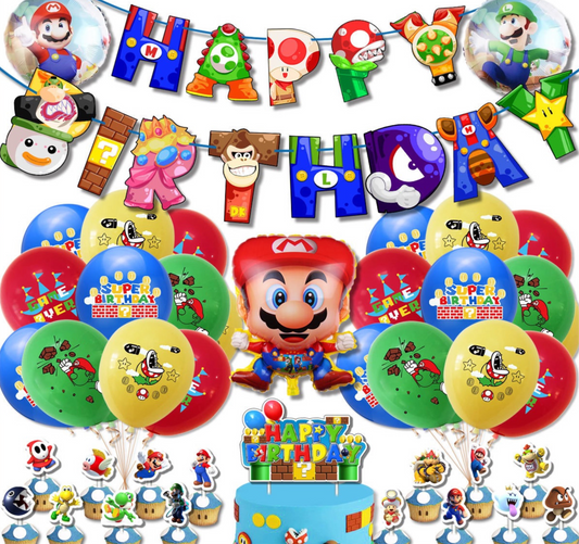 Super Mario Birthday party decorations set