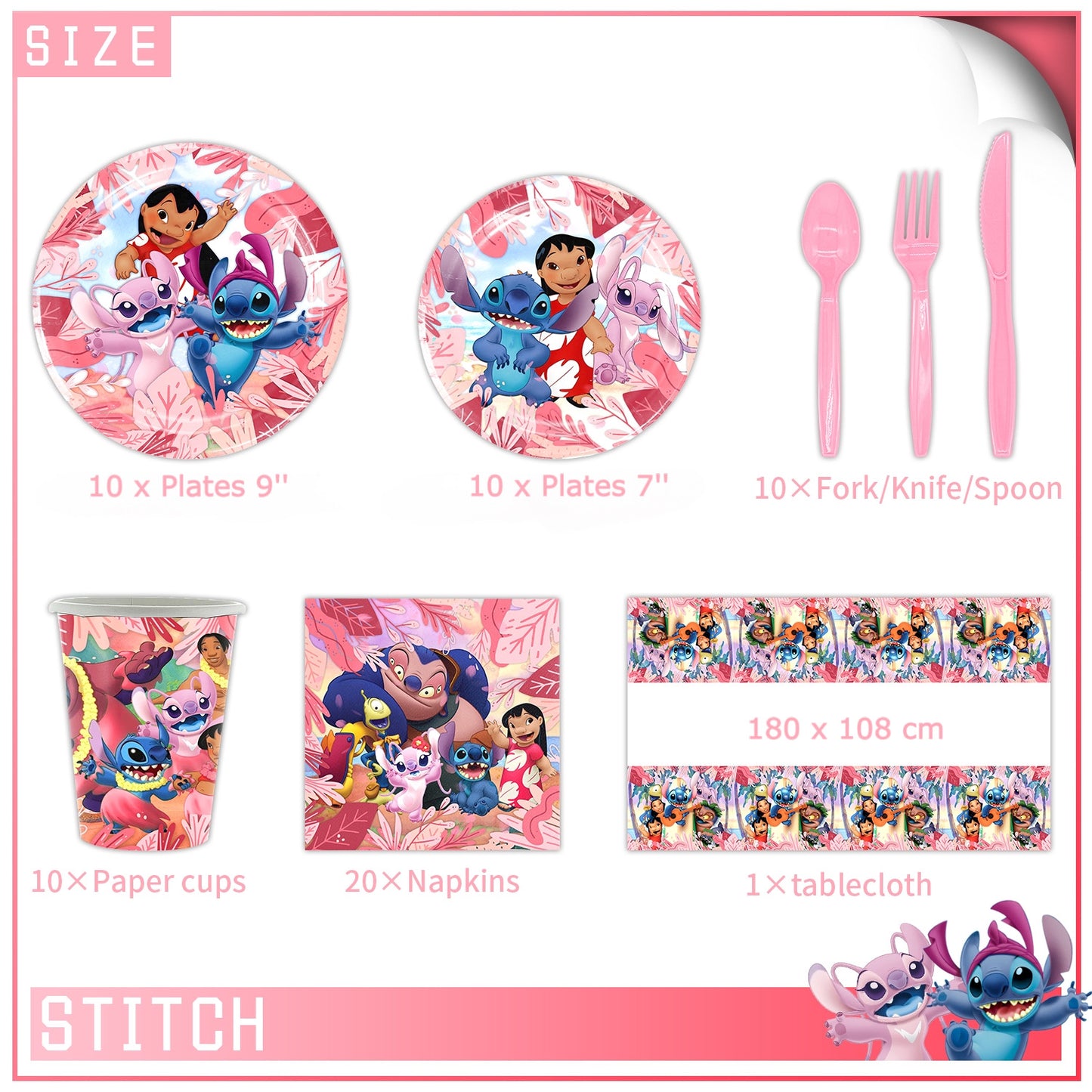 Stitch party decorations set-table decor