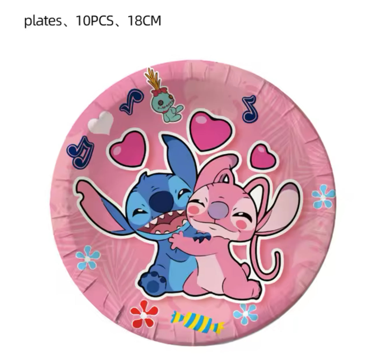 Stitch all pink party decorations set-table decor