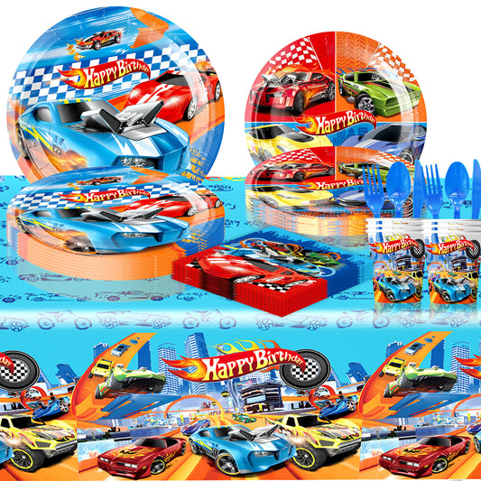 Hot Wheels party decorations set-table decor