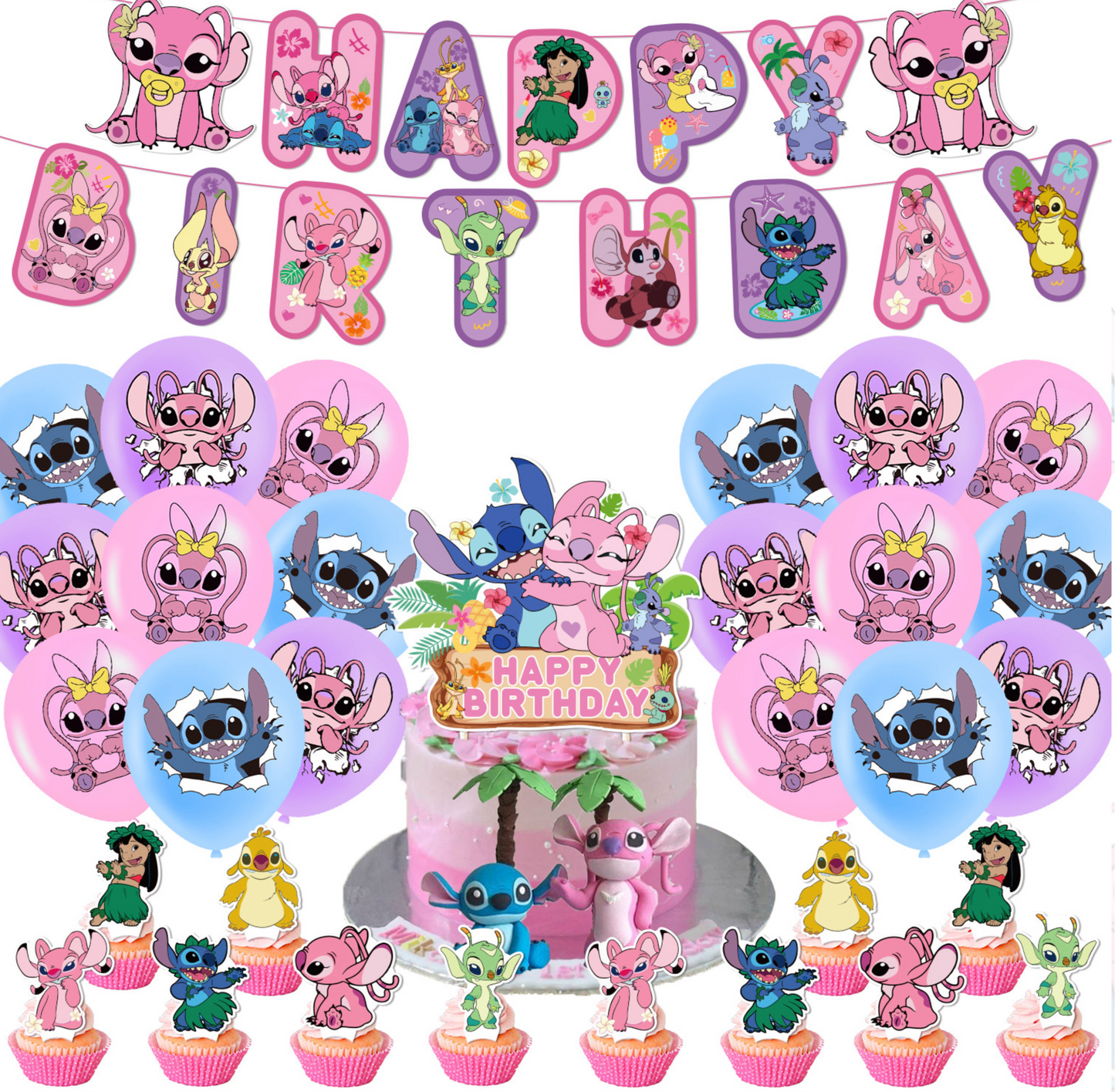 Stitch party decorations set-table decor