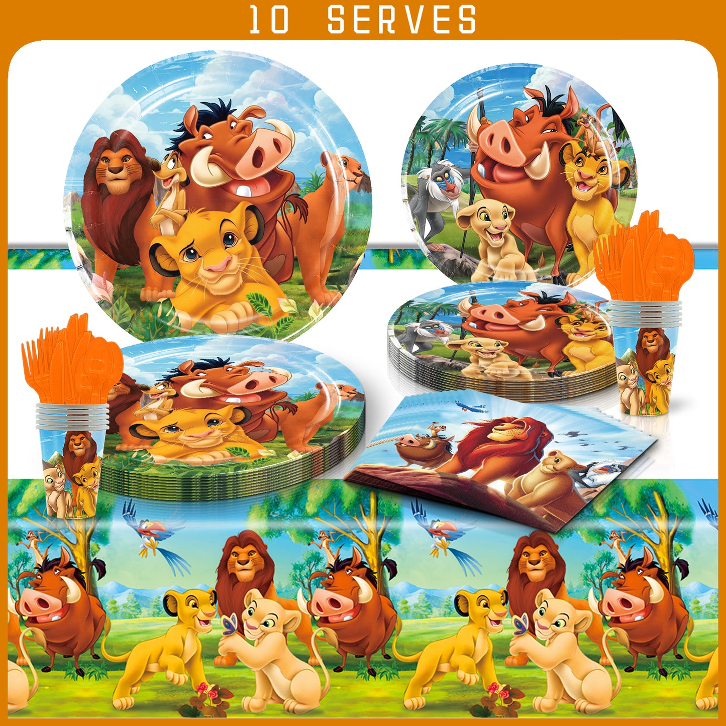 Lion king party decorations set-table decor