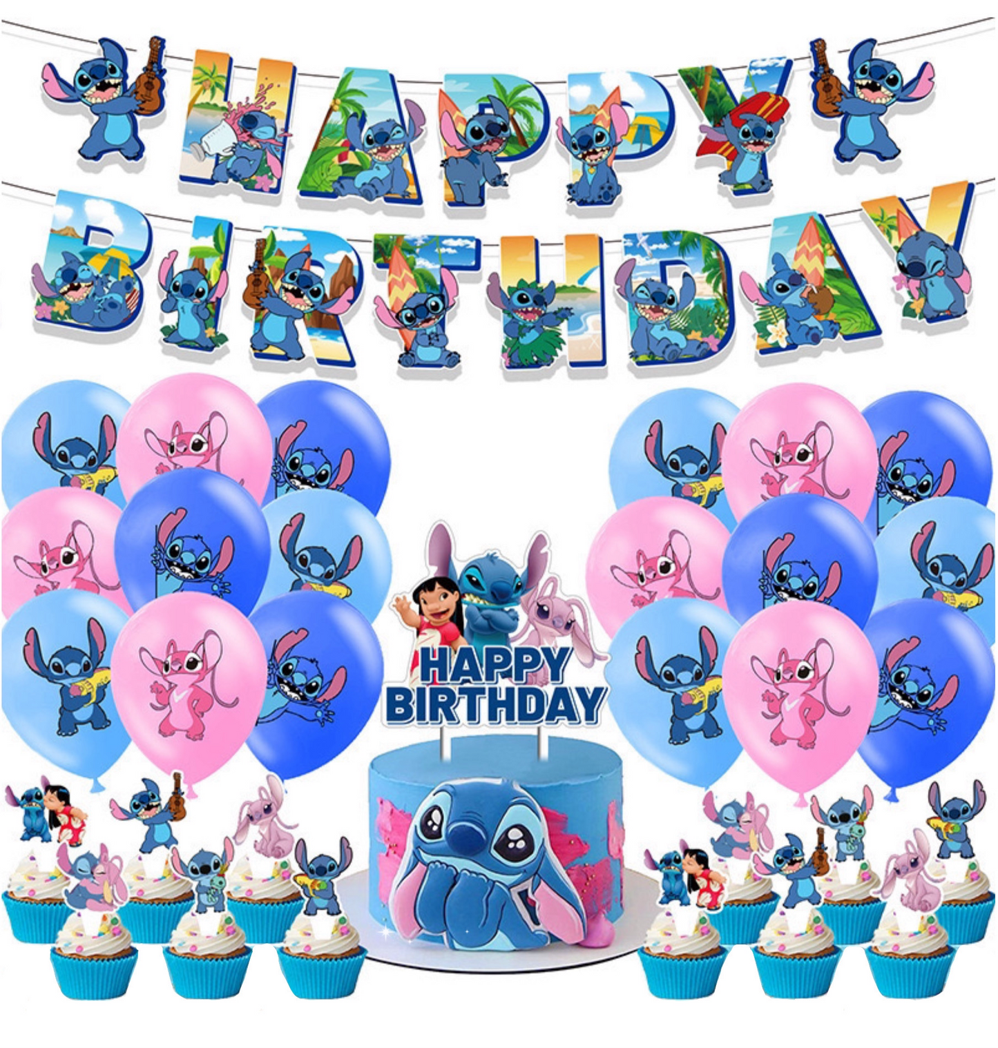 Stitch party decorations set-table decor