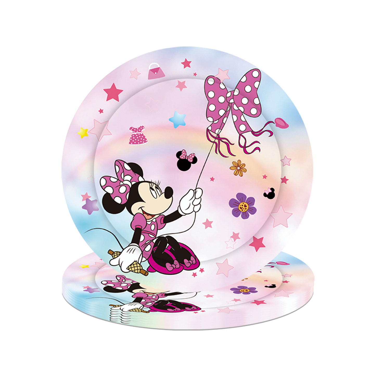 Minnie pink pastel party decorations set-table decor