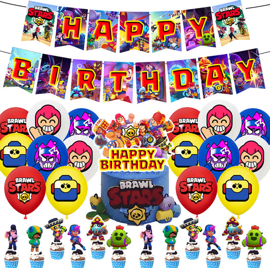 Brawl Stars Birthday party decorations set