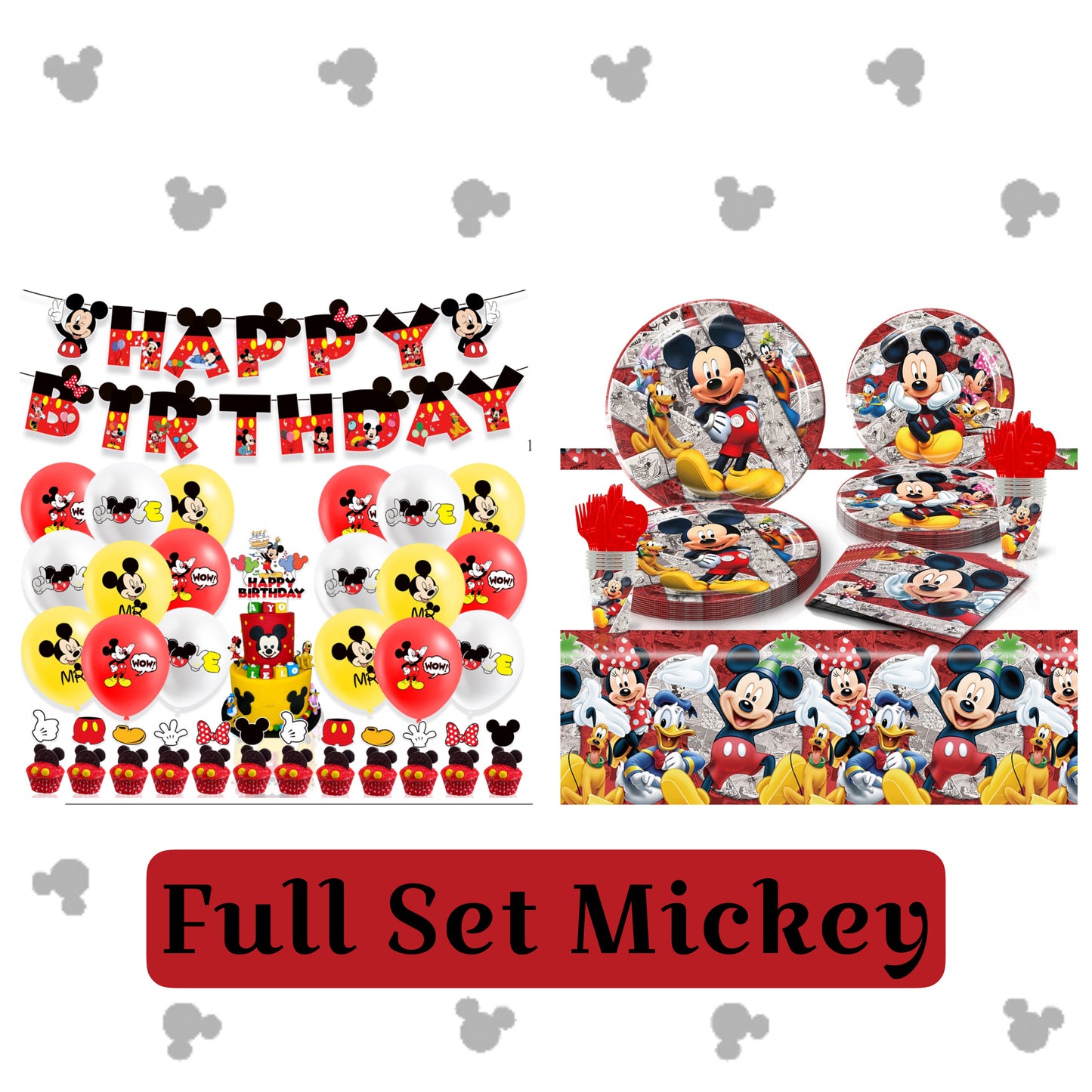 Mickey Mouse party decorations set-table decor