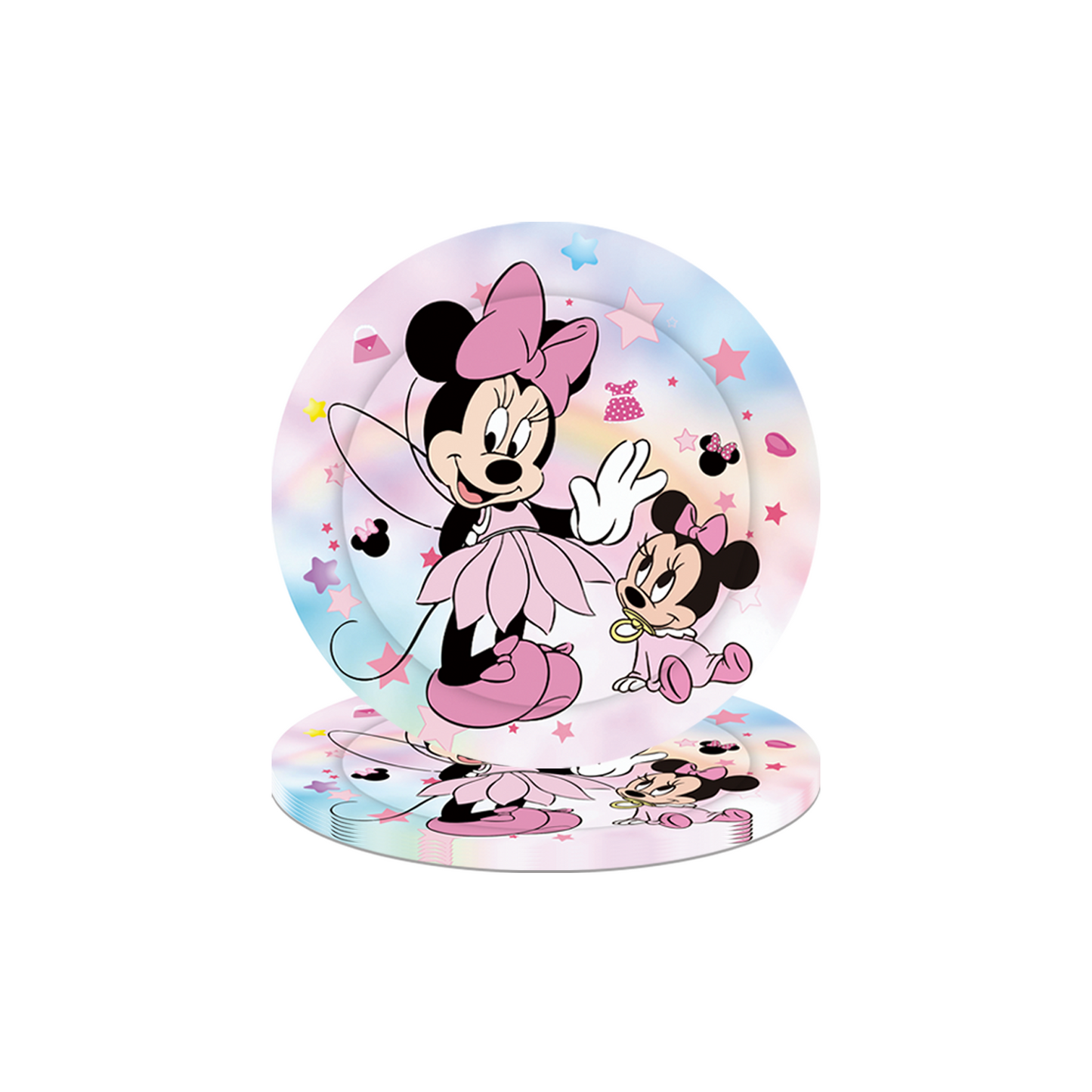 Minnie pink pastel party decorations set-table decor