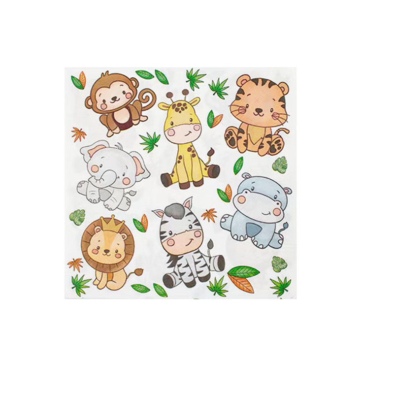 Forest animals party decorations set-table decor