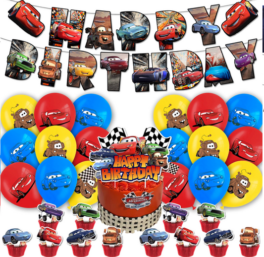 Mc Queen/Cars birthday party decorations set