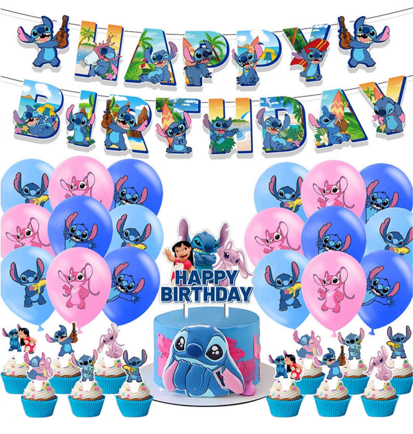 Stitch party decorations set-table decor