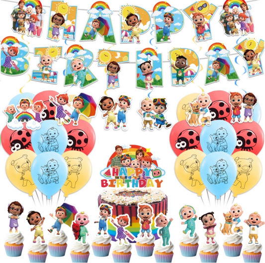 Cocomelon Birthday party set