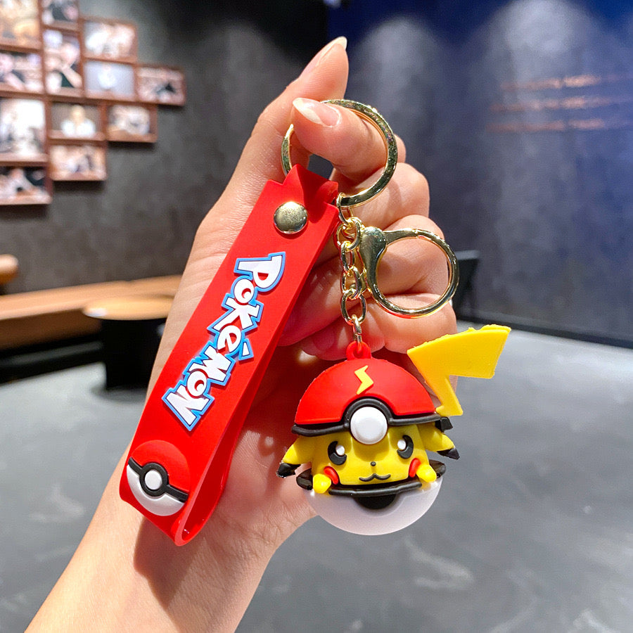 Pikachu Poké ball/ Pokemon Keychain