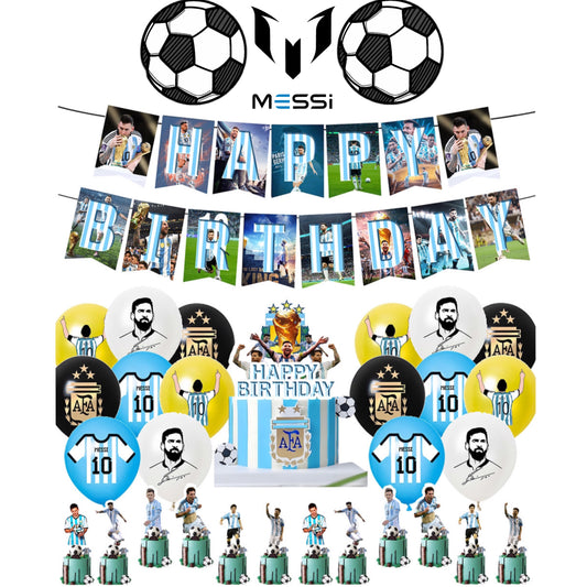 Messi birthday party decorations set