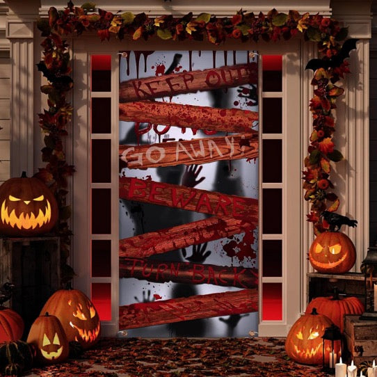 Halloween door backdrop