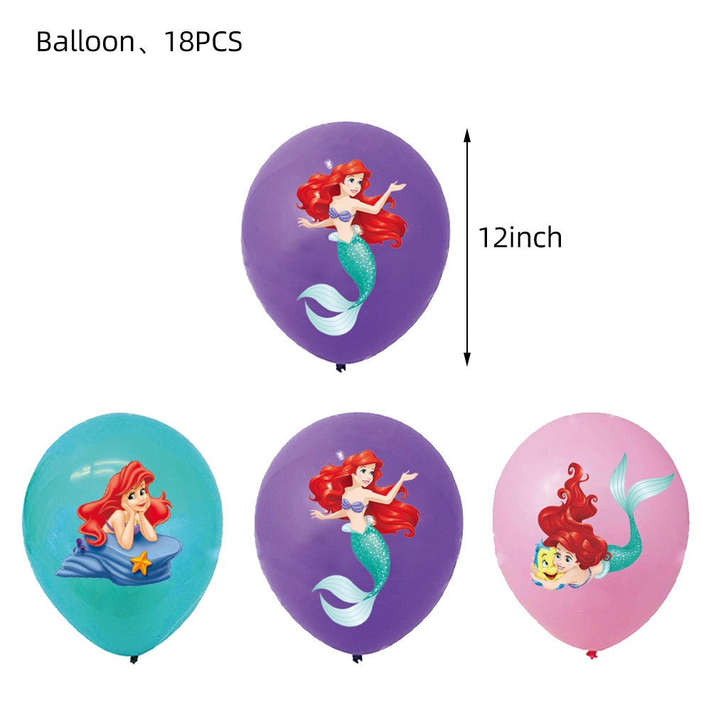 Ariel party decorations set-table decor