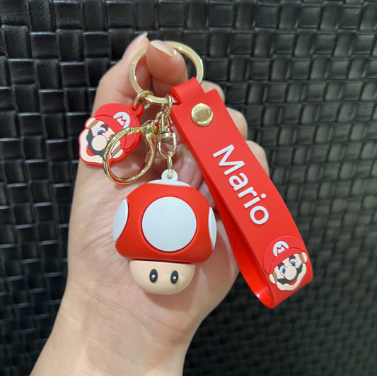 Red Mushroom from Super Mario Keychain