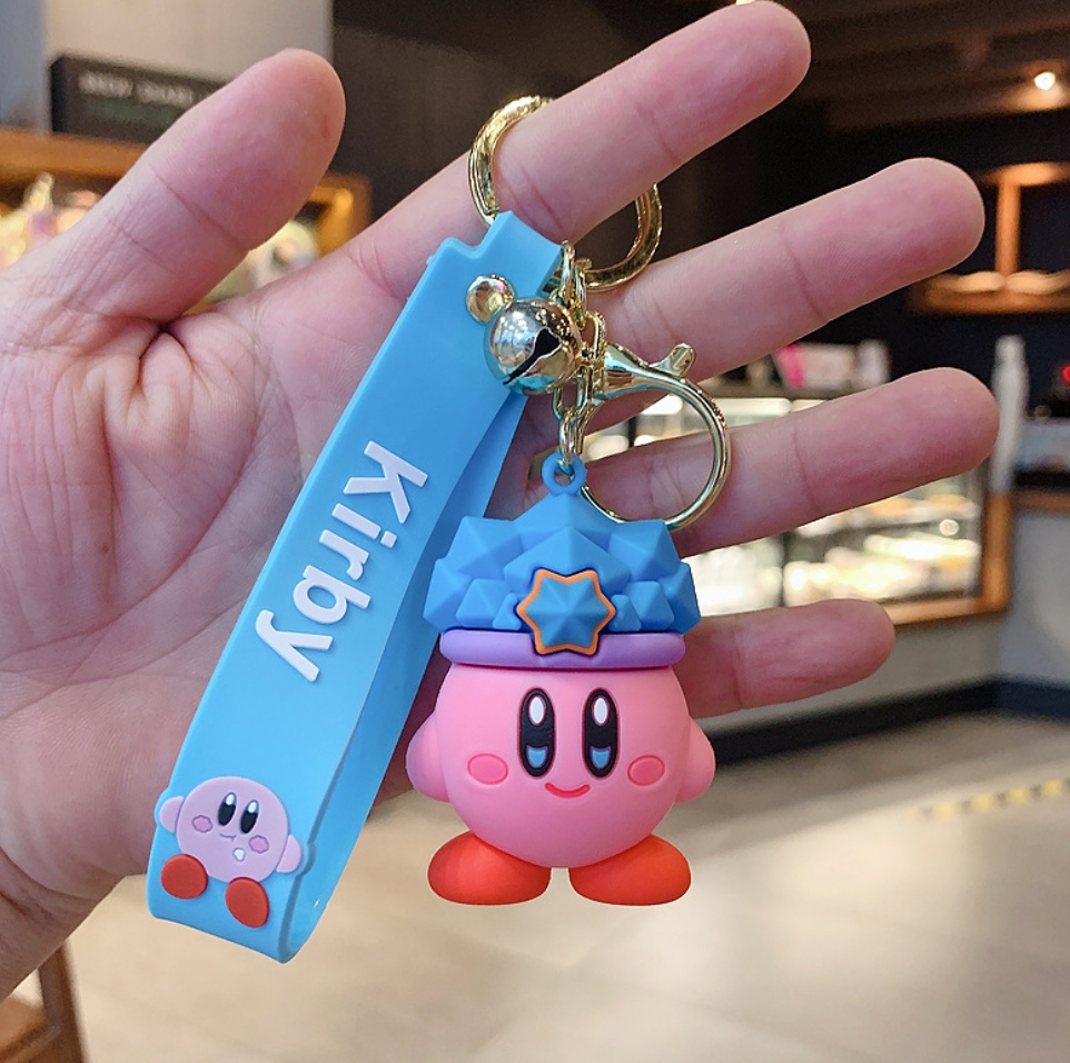 Kirby Blue Star Keychain