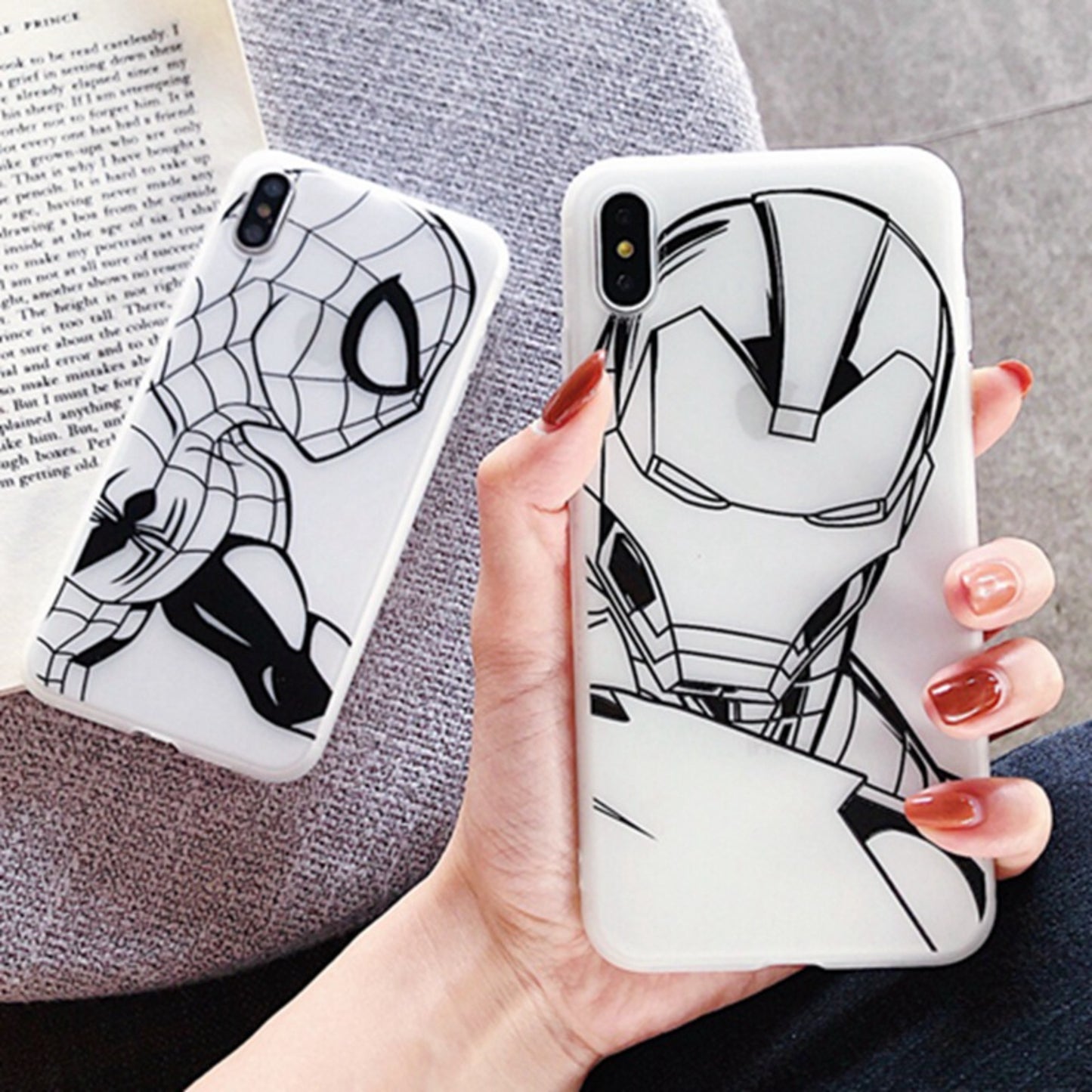 Iron Man B&W phone case