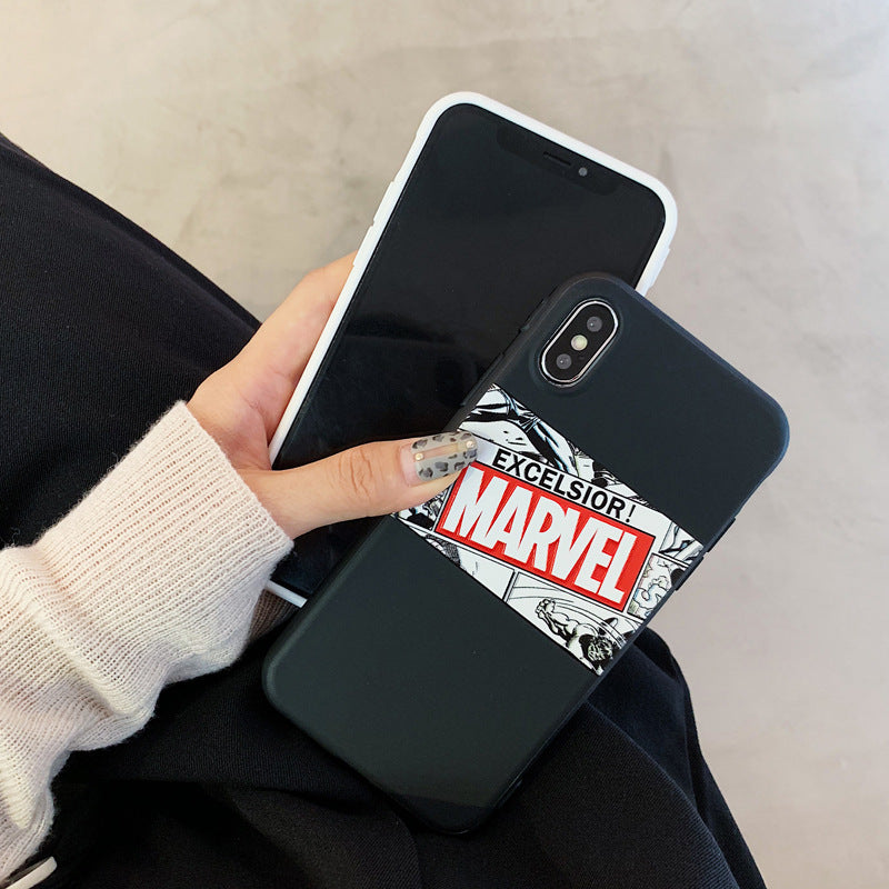 Marvel Black Phone Case