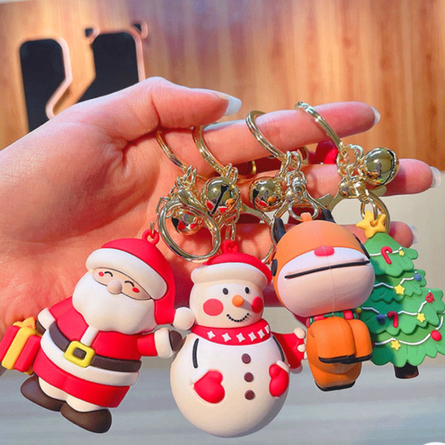 Weihnachtsbaum-Schlüsselanhänger