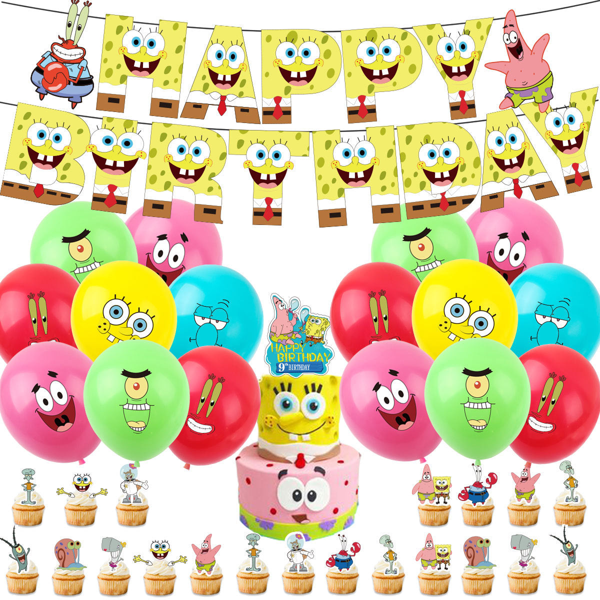 SpongeBOB Birthday party set