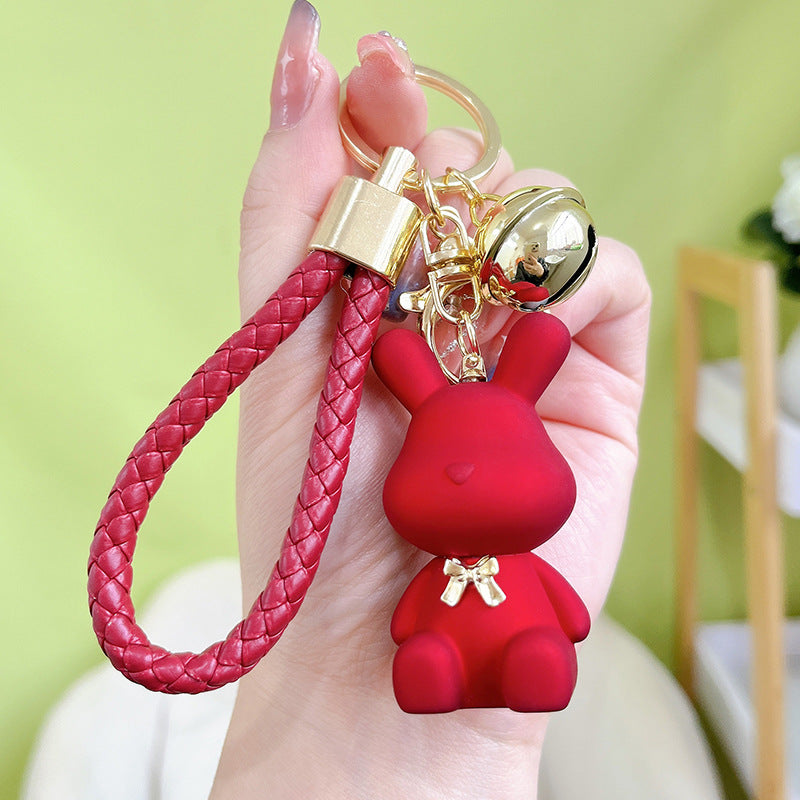 Velvet touch Red Love Bunny Keychain