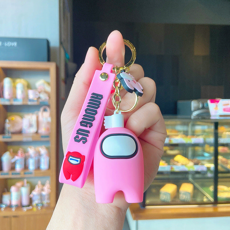 Pink Among Us Keychain