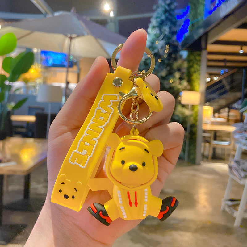 Winnie The Pooh in Hoodie Keychain