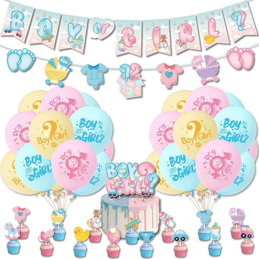 Gender reveal party set