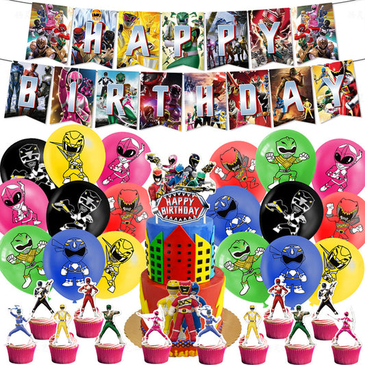 Power Rangers Birthday party set