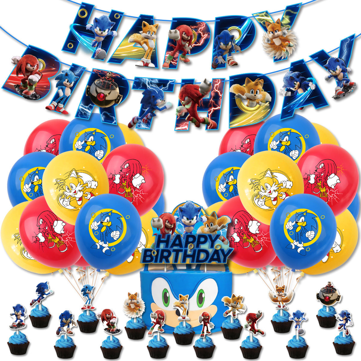 Sonic Speedster Birthday party set