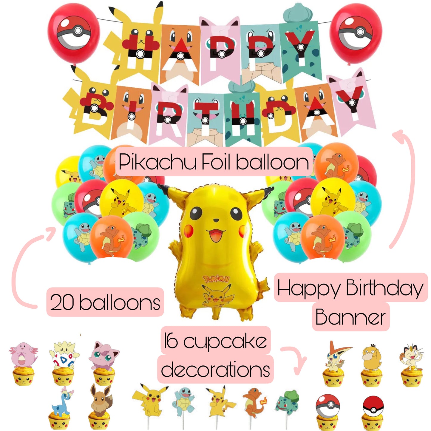 Pokemon Birthday party set